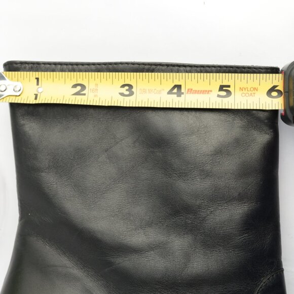 Coach Womens Melinda Boots Size 9.5 Black Leather High Heel Bootie Elegant Italy - Picture 8 of 12